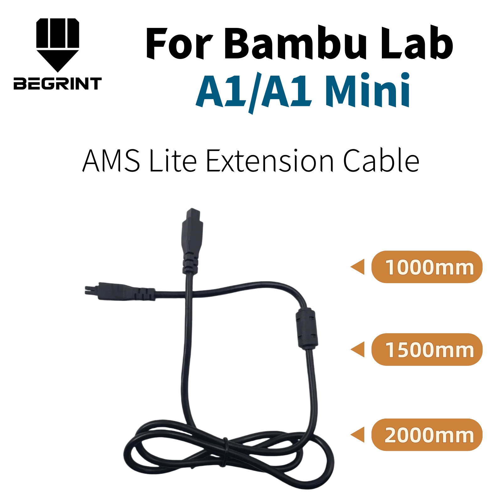3D Printer Cable Chain - AMS Lite 4-Pin Extension Cable, Magnetic