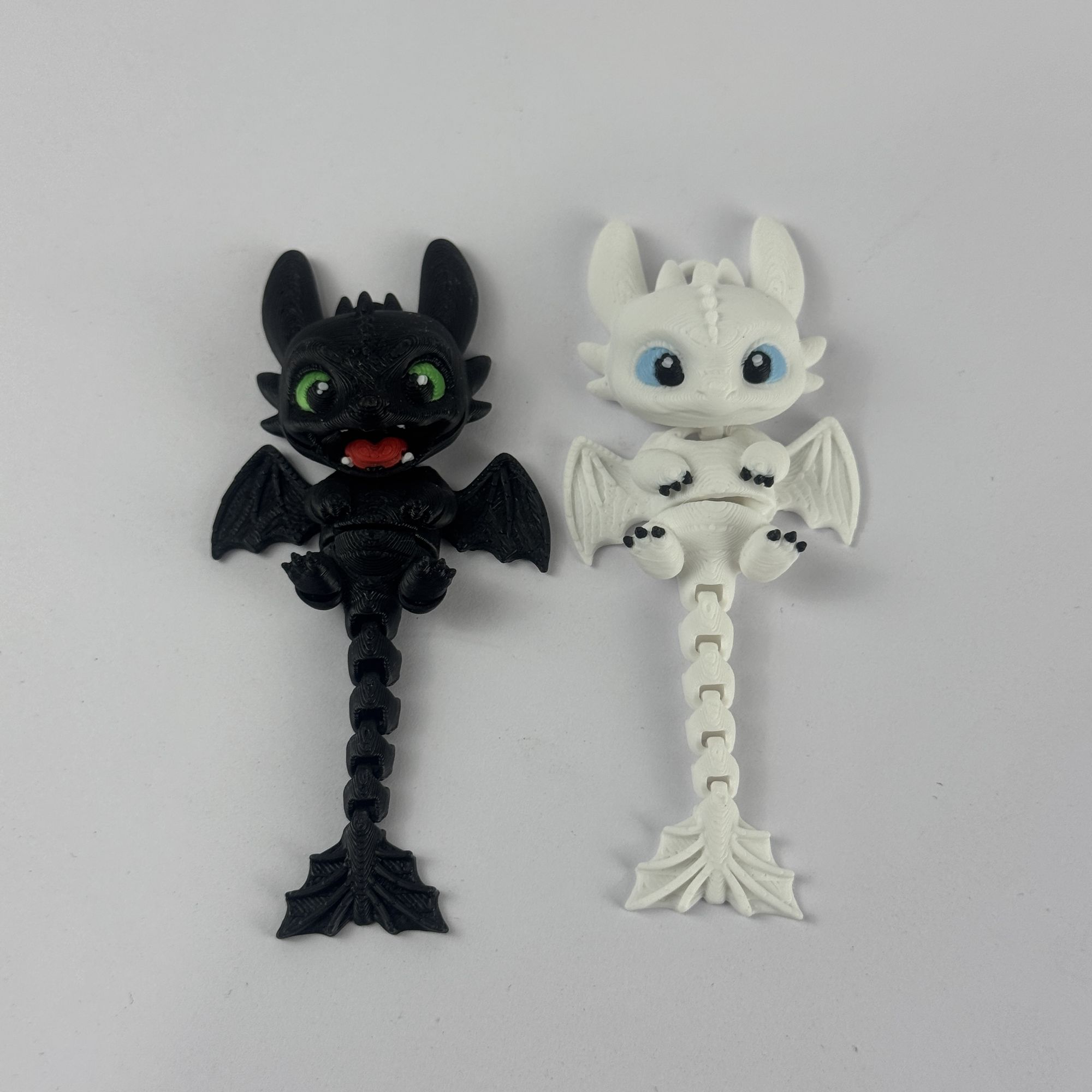 3D Printing Dragon - 3D Printed Articulated Dragon Pendant Night
