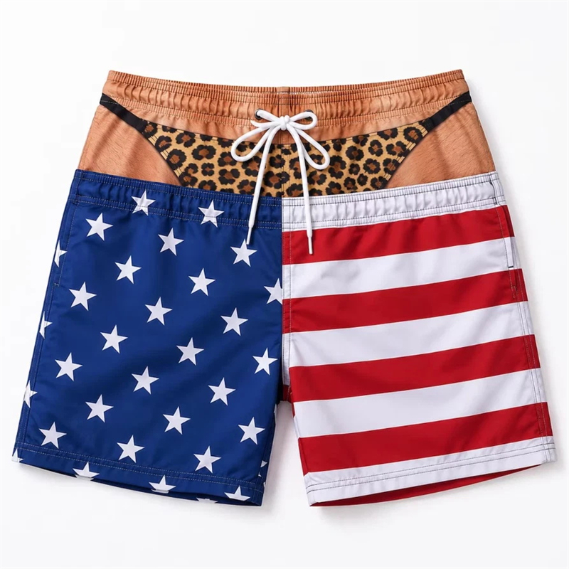 3D Printing Viral - Fun Beach Swim Trunks Men 3D