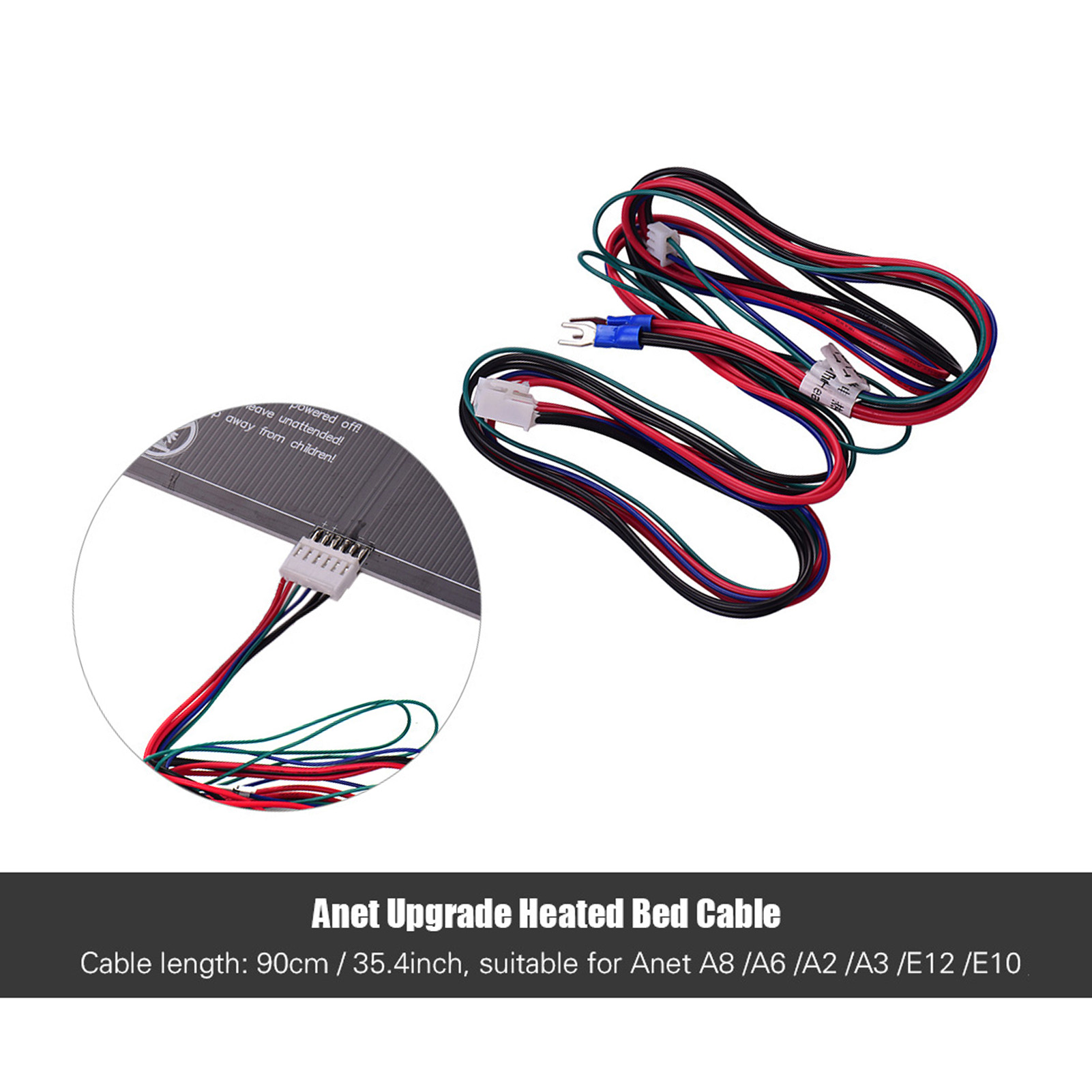 Anet 18AWG Upgrade Heated Bed  - 3D Printer Cable Chain review and price