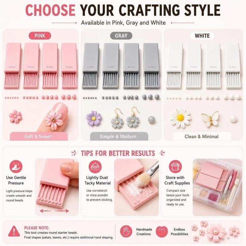 Nail Art Bead Roller 4PCS Set  - 3D Printing Maker review and price