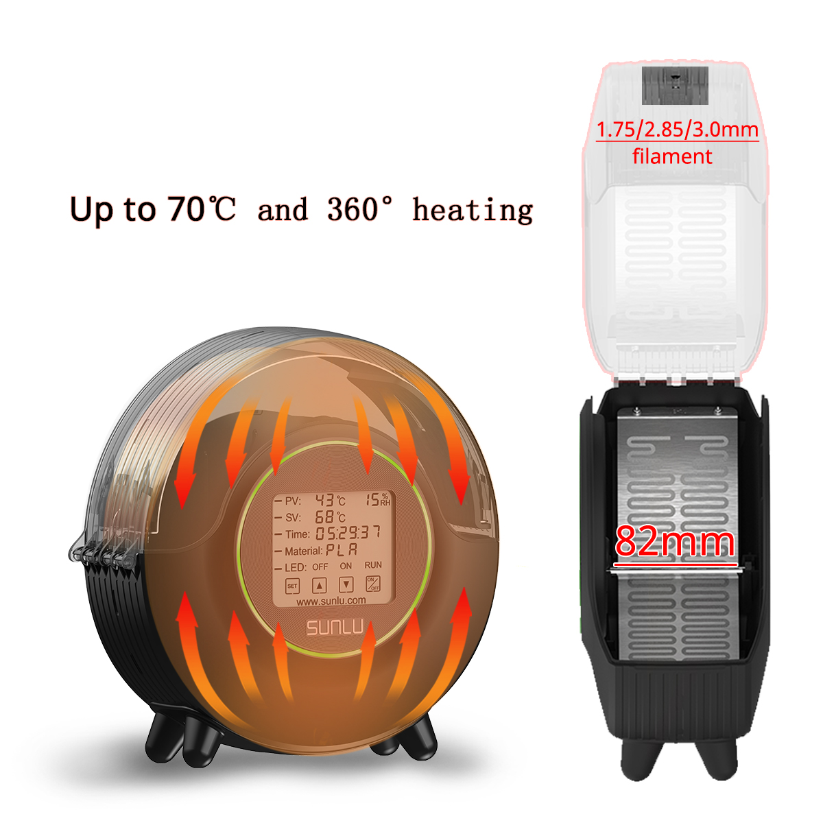 SUNLU S2 3D Filament Dryer Upg - 3D Printing Aluminium review and price