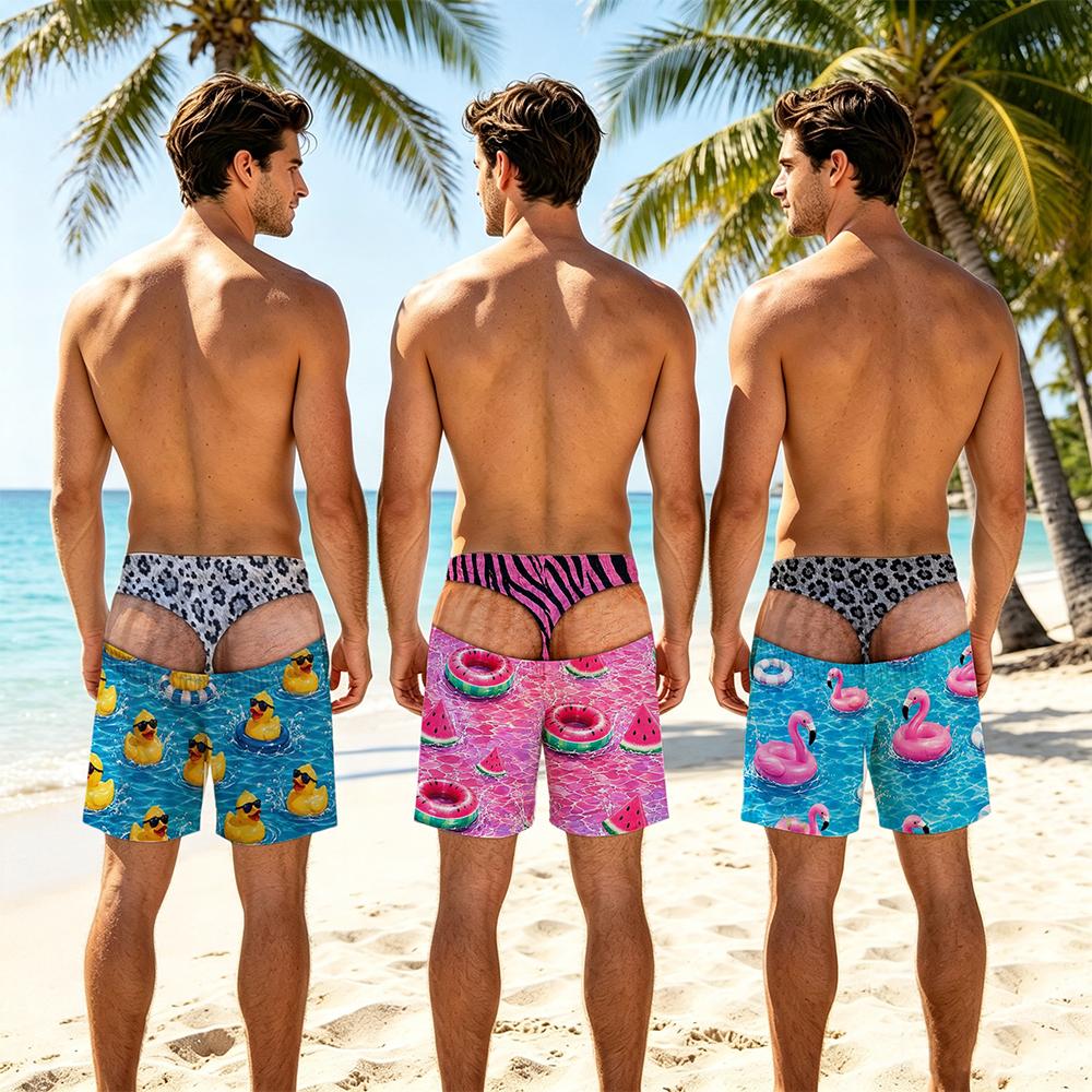 Men Fun Beach Party Swim Trunk - 3D Printing Viral review and price