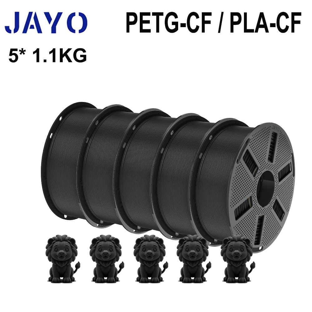JAYO 5Rolls PETG-CF/PLA-CF 3D  - 3D Printing Nylon Filament review and price