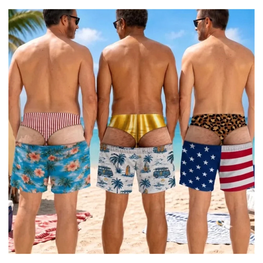Fun Beach Party Swim Trunks Fo - 3D Printing Viral review and price
