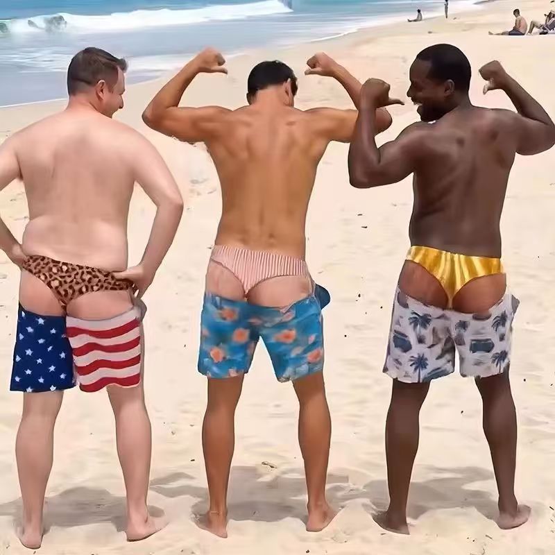 Fun Beach Party Swim Trunks Fo - 3D Printing Viral review and price