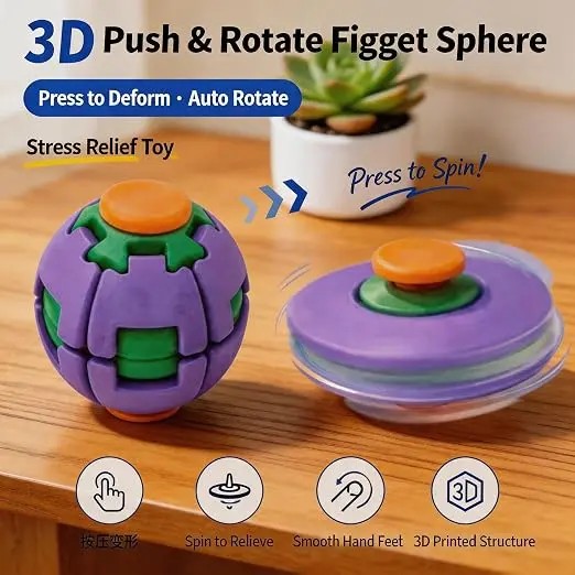3D Printed Viral Fidget Spinne - 3D Printing Viral review and price