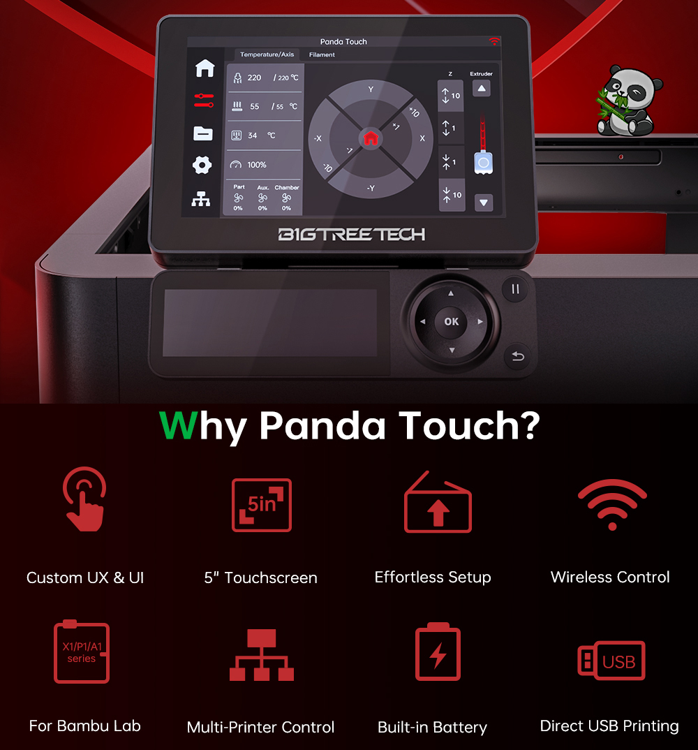 BIGTREETECH Panda Touch Screen - 3D Printing Output review and price