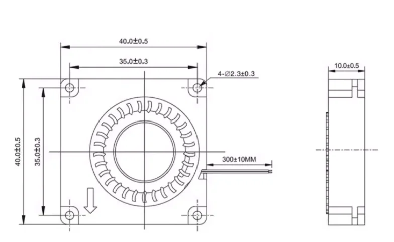 Double ball 40x40x10mm 40mm DC - Cooling Fan 40Mm 3D review and price