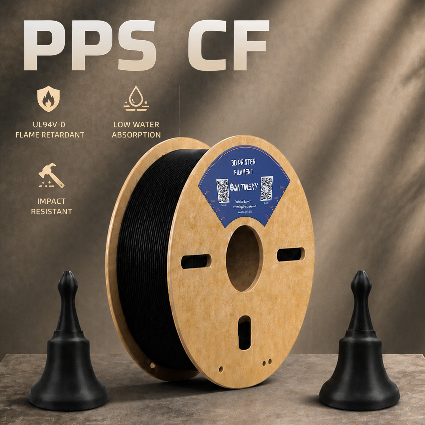 ANTINSKY PPS-CF 3D Filament Ca - 3D Printing Heat Resistant Material review and price