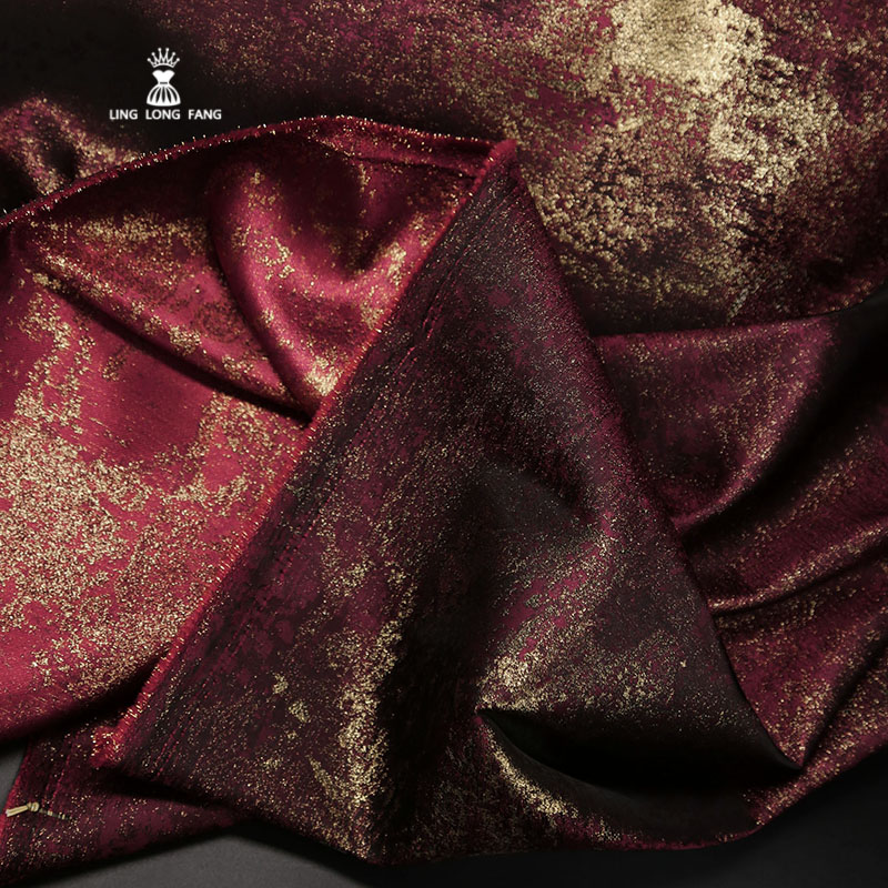 Gilt Double-sided Brocade Sati - 3D Printing On Fabric review and price